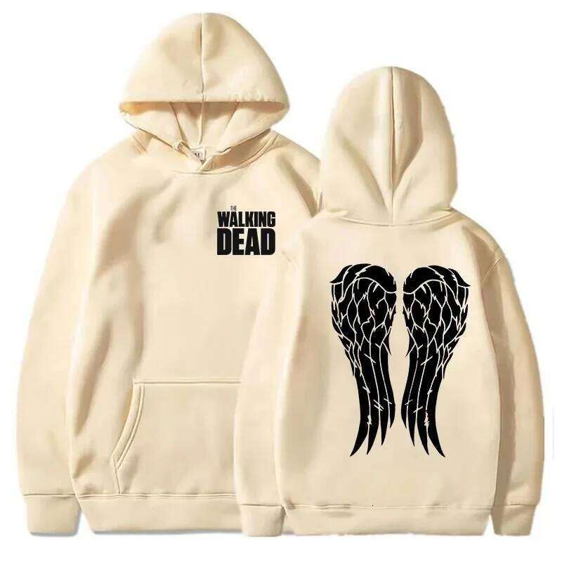 2025 New Fashionable Interesting Walking Dead Printed Crow Men's and Women's Casual Autumn/Winter Outdoor Sports Hoodie Z260314