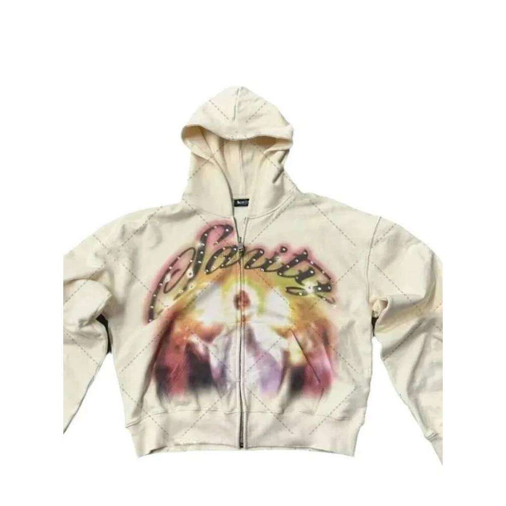 American Retro Autumn Winter High Street Design Cardigans Men And Women Harajuku Aesthetics Hooded Sweatshirt Jackets Z260314