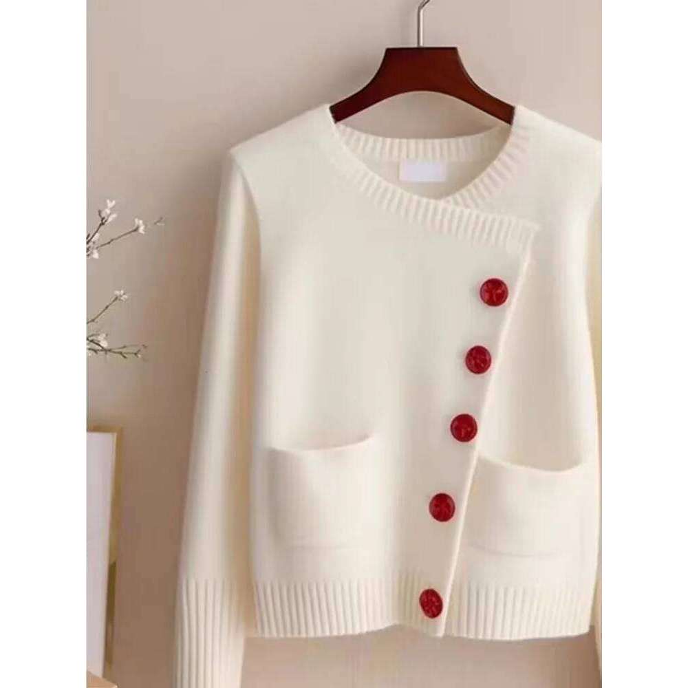 Simple Loose All-match Jumper 2025 New Early Spring Elegant Advanced Literary Sweaters Knit Korea Chic Cardigan Z260313