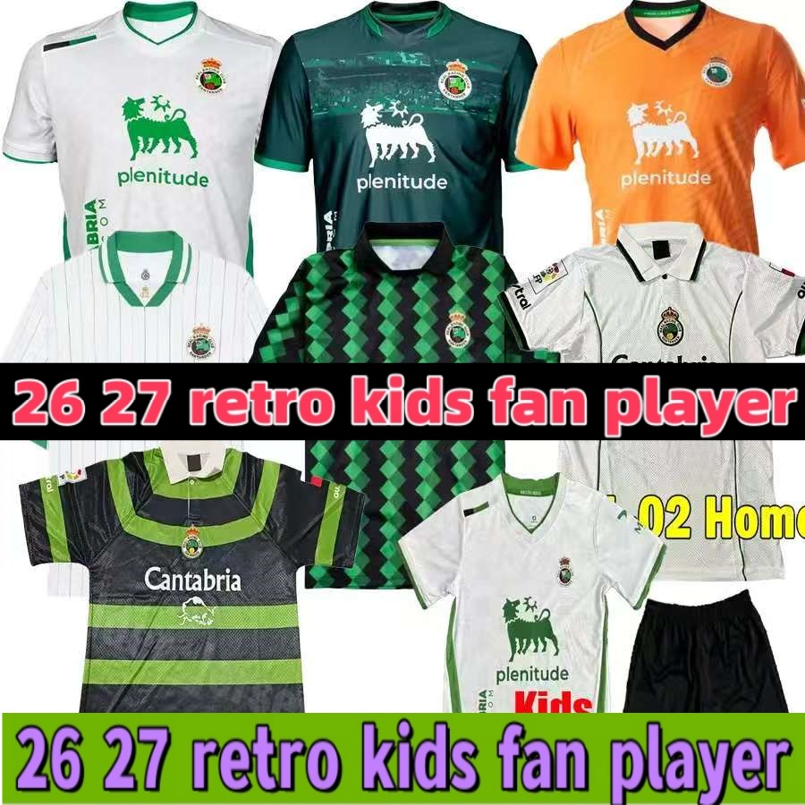 Racing de Santander Soccer Jersey 26 27 Camiseta Futbol Vintage 2026 Football Shirt Men Home Away Third Tops Trikot