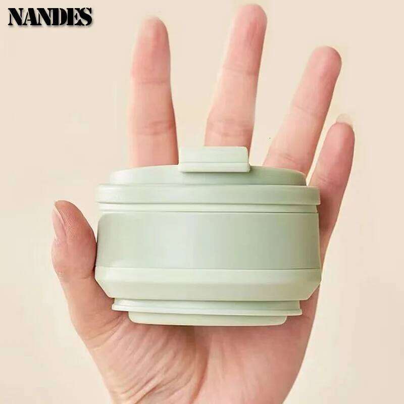 350ML/500ML Food-Grade Silicone Folding Collapsible Mug With Cover Hot Drink Cup For Camping Travel Outdoors Portable Z260314