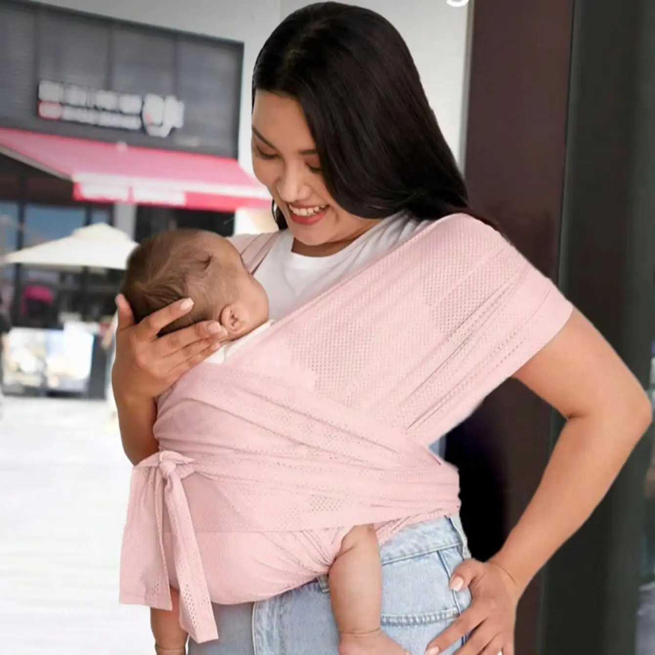 Baby backpack conforms to ergonomics suitable for outdoor parenting with backpack straps newborn baby bag X-shaped baby sling X260313