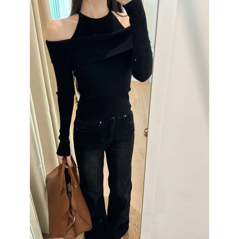 Autumn Winter Gradient Knitted Loose Round Neck Fashion and Casual Sweater for Women Z260313