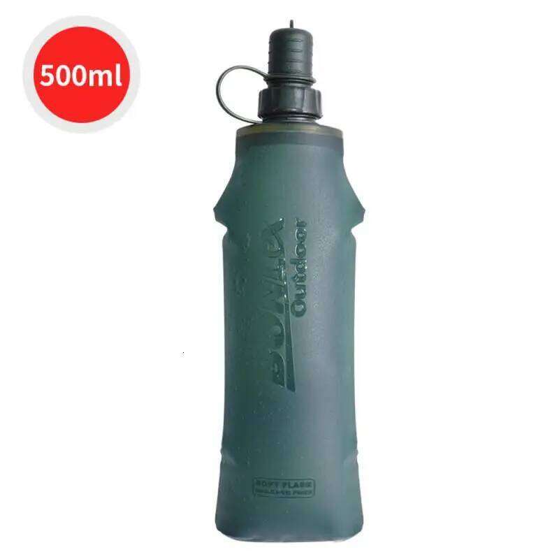 Folding Soft Flask, BPA Free Straw, Collapsible Water Bottle, Running, Jogging Hydration Bladder Pack Vest, 250ml Z260313