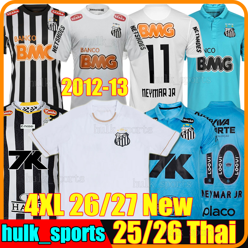 4XL 2012 2013 santos retro soccer jerseys NEYMAR JR 2026/27 GABRIEL B. THACIANO BARREAL G.MENINO ROLLHEISER RONY MOISES ZE RAFAEL football shirts men kids kits socks set