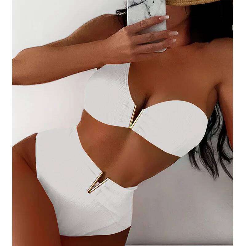Black Sexy Bikinis 2026 Women High Waist Swimwear Female Swimsuit Swim Wear Bathing Suits Brazilian Bikini Set Beachwear Bather Y260303