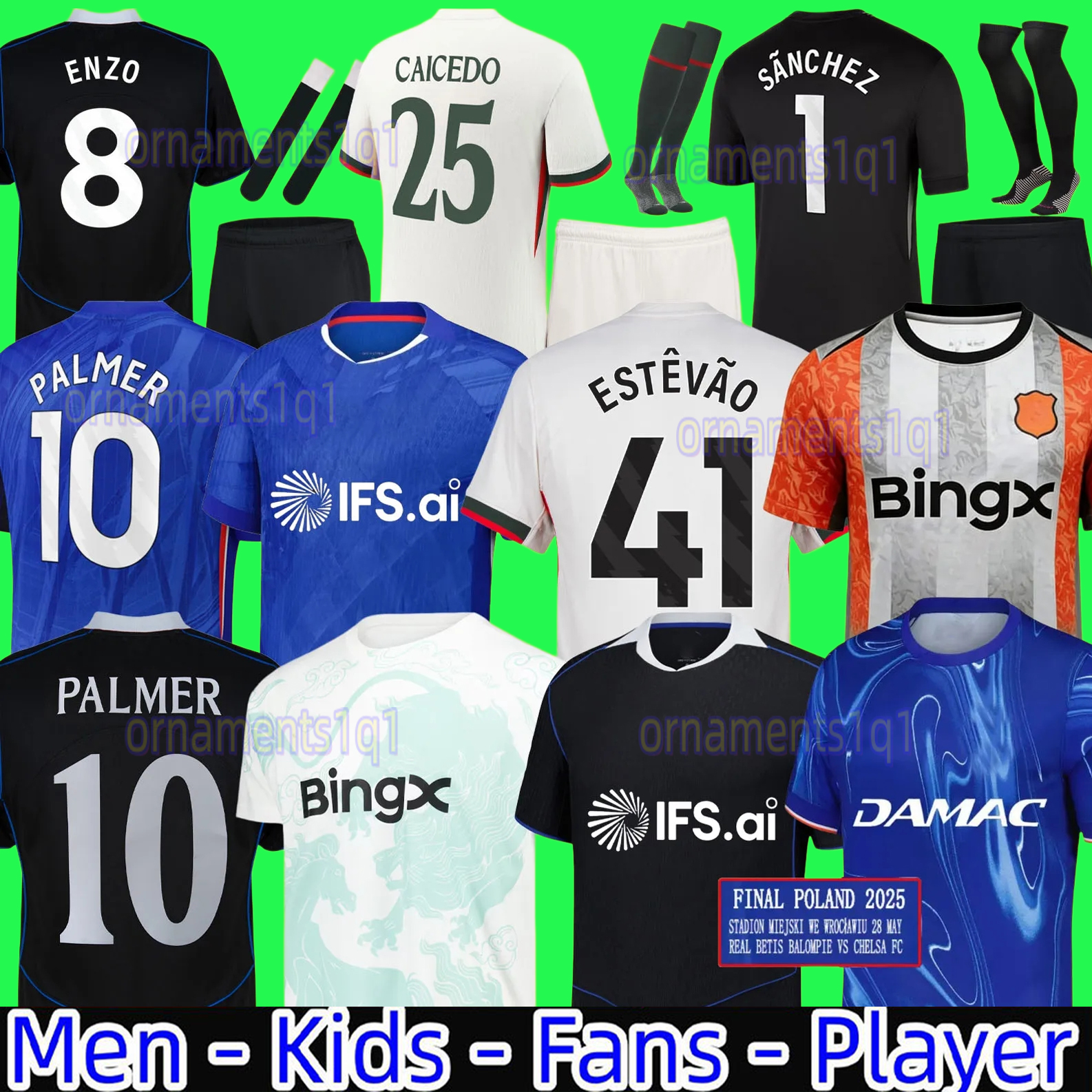 ENZO CFC NKUNKU NETO PALMER 120th Anniversary soccer jersey 25 26 Soccer shirts pedro DELAP MUDRYK Madueke 2025 2026 football shirts kids CAICEDO N.JACKSON