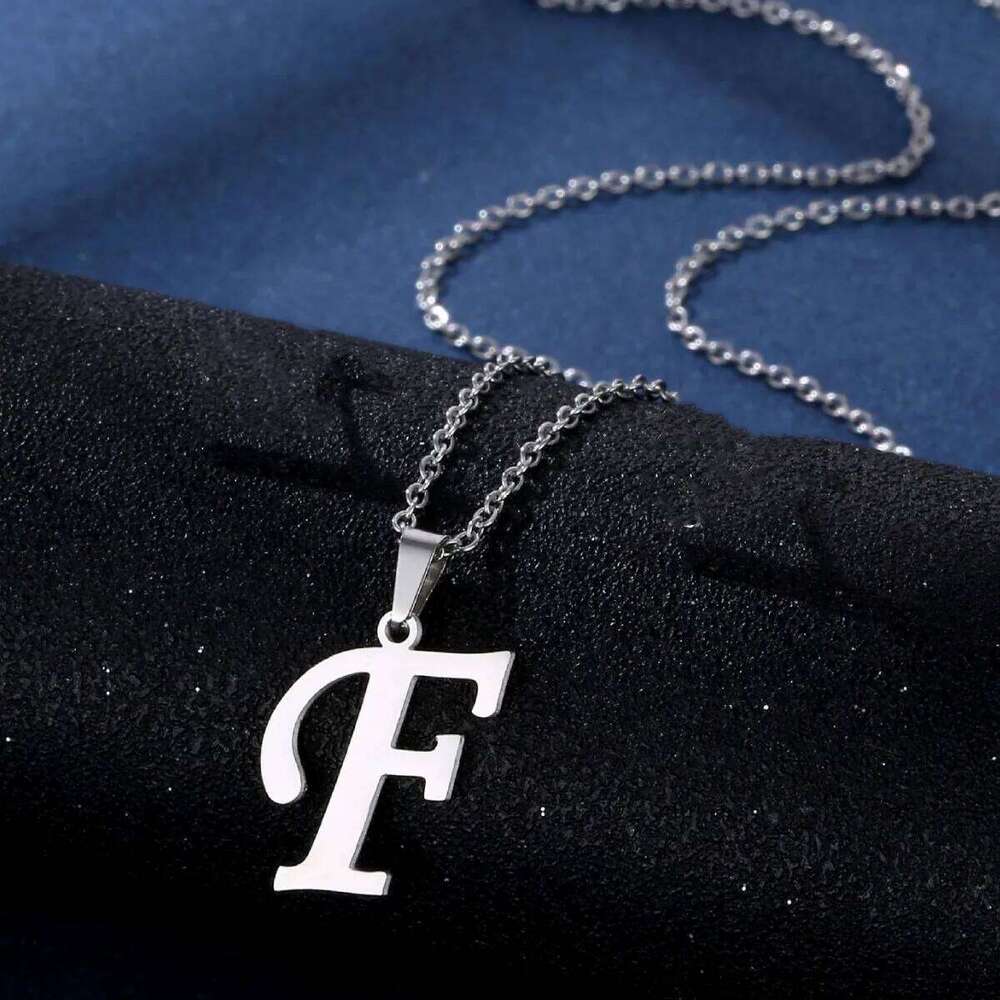 Fashion Letters A-Z for Women Men Stainless Steel High Quality English Alphabe Necklace A B C D E FGHIJKLMNOPQRSTUVWXYZ H260312