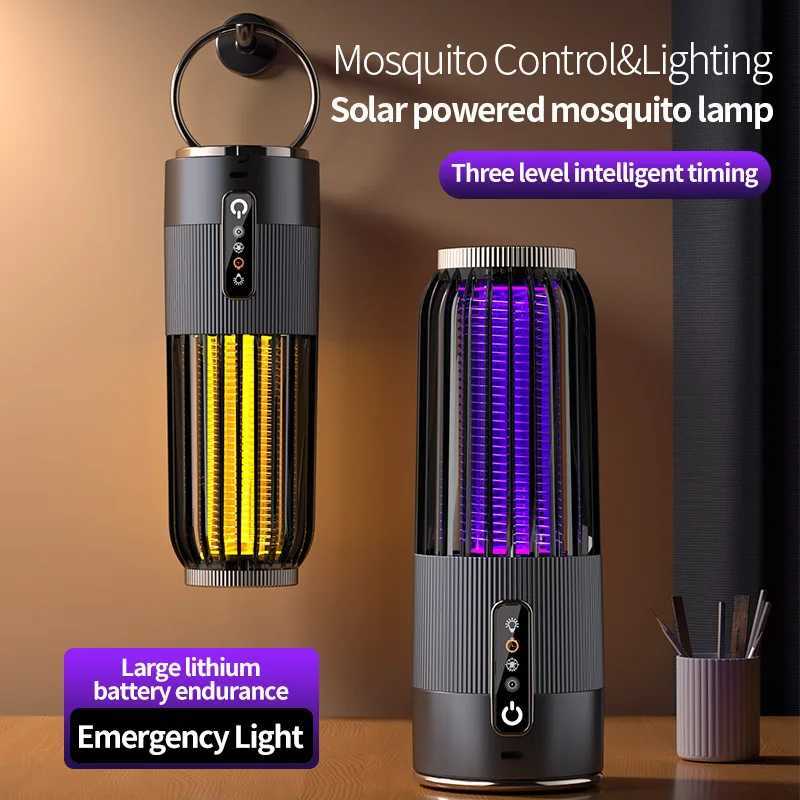 Upgrade Solar Energy Mosquito Killer Lamp Outdoor Mosquito Killer Solar Charging Mosquito Repellent Household Mosquito Killer H260313