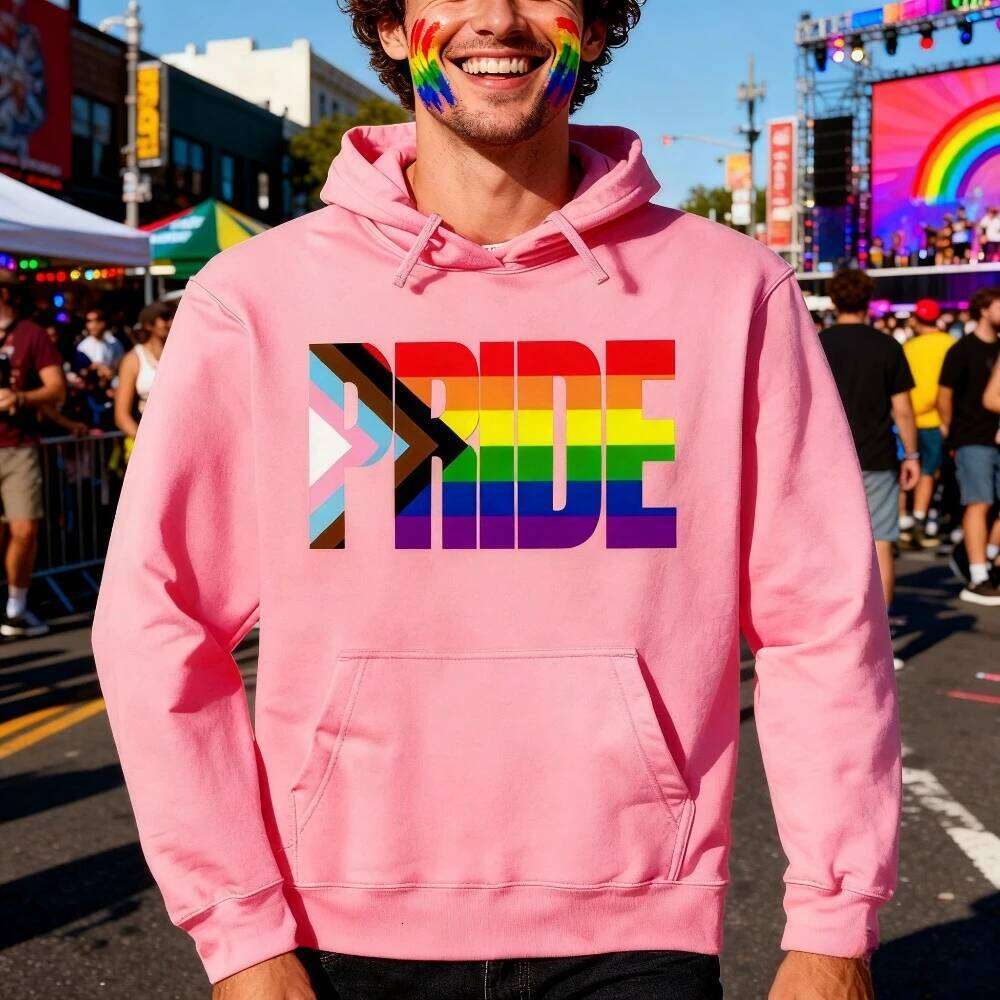 LGBTQ Inclusive Progress Clothing Rainbow Flag Love Unisex Sweatshirts Pride Month Men Women Fashion Casual Streetwear Z260314