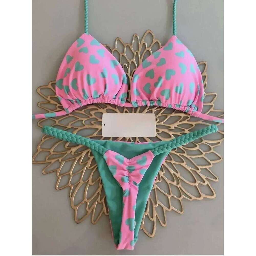 High Waist Swimsuit Sexy Thong Bikini Set Zebra Print Brazilian Swimwear 2025 New Biquini Swim Bathing Suits Women Y260303