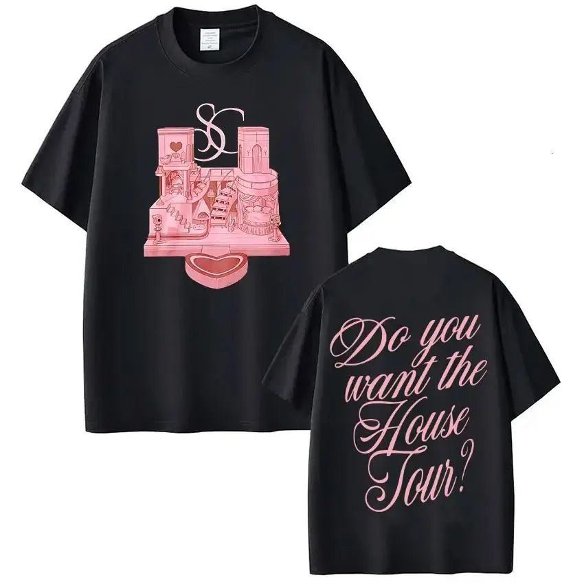 Sabrina Carpenter Do You Want The House Tour Vintage Print Tshirt Men Women Fashion Tshirts Oversized Casual Fan Gifts 260302