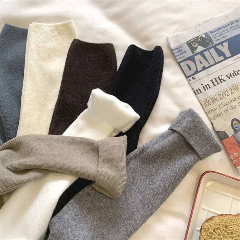 2025 Solid Sweater Women Turtleneck Knitted Pullovers Harajuku Korean Soft Warm Knitwear Autumn Winter Fashion Slim Jumpers Tops Z260313