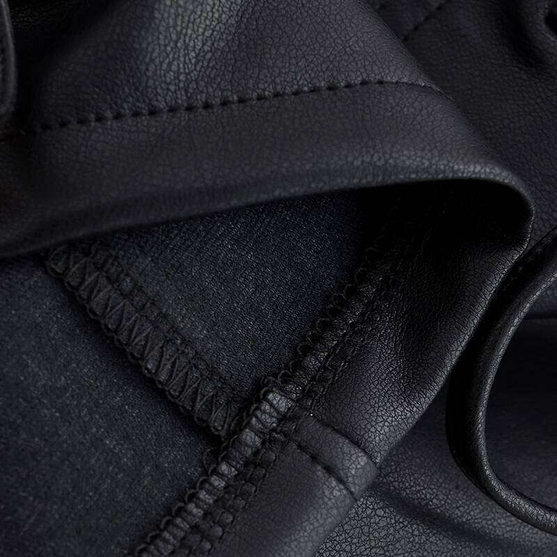 QNQO Skirts for Women Y2k Fashion Lace Up PU Leather Black 2025 New Korean Style Slim Pocket Hip Wrap Women's Mini Skirt Z260314