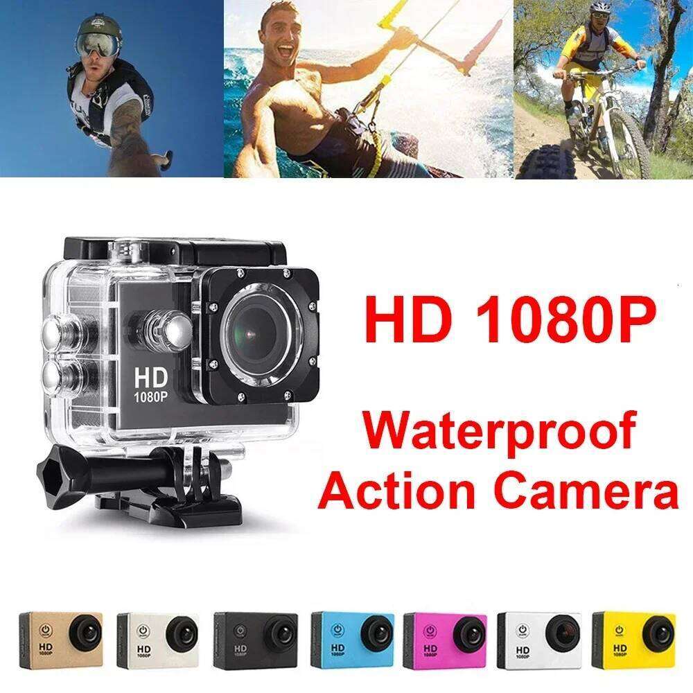 Action Camera Ultra Full HD 1080P 2.0-inch Screen Camcorder Underwater Waterproof Video Recording Sport Extreme Go Pro Cam 26H0313