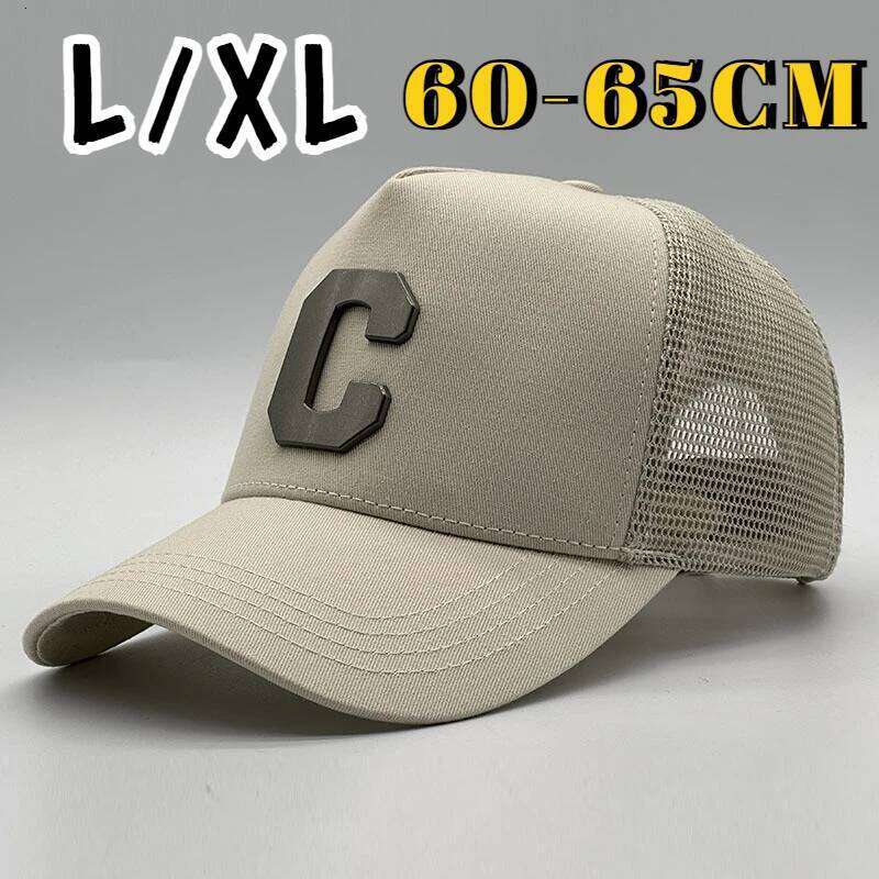 Spring New Luxury Brand Letter Baseball Caps Men's Women High Top Snapback Trucker Cap Big Gold C Korean Sun Hat 65cm Z260314