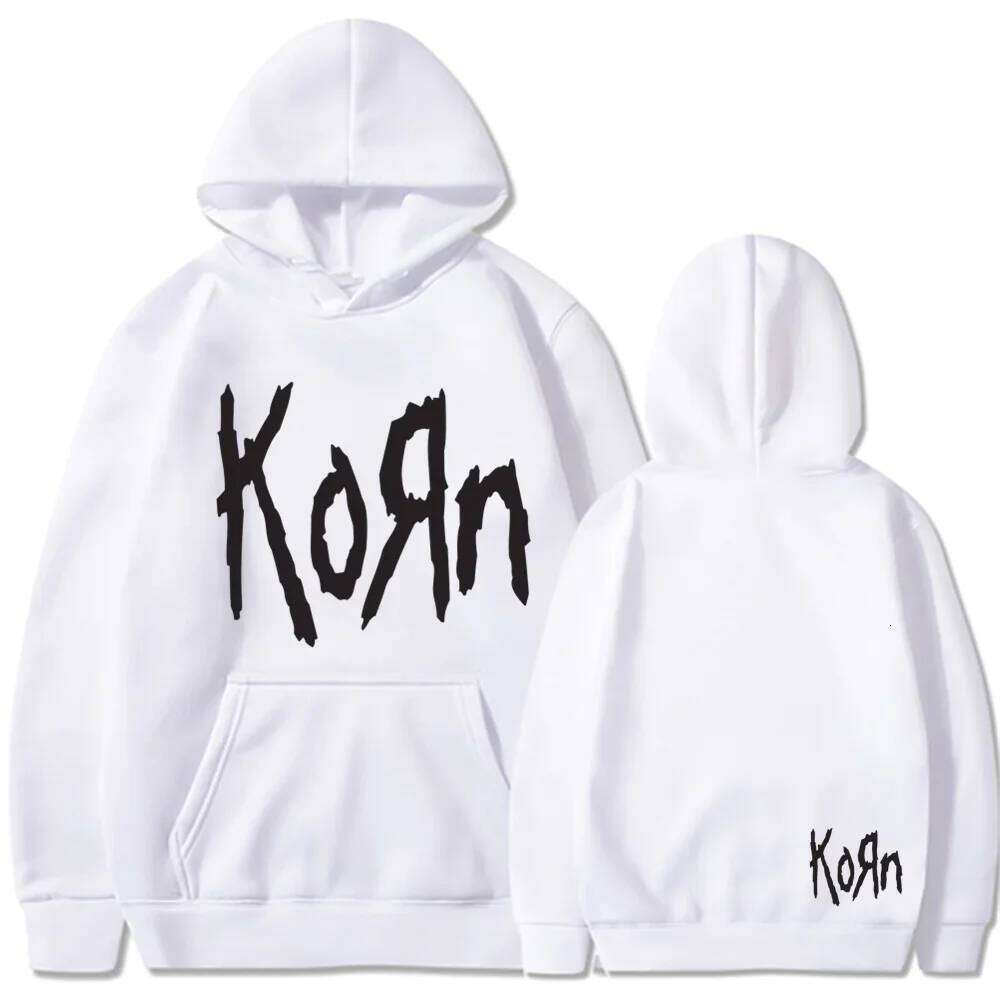 Korn Rock Band Letter Hoodie Men Women Hip Hop Harajuku Hoodies Leisure High Street Sweatshirt Autumn Winter Unisex Sweatshirts Z260314
