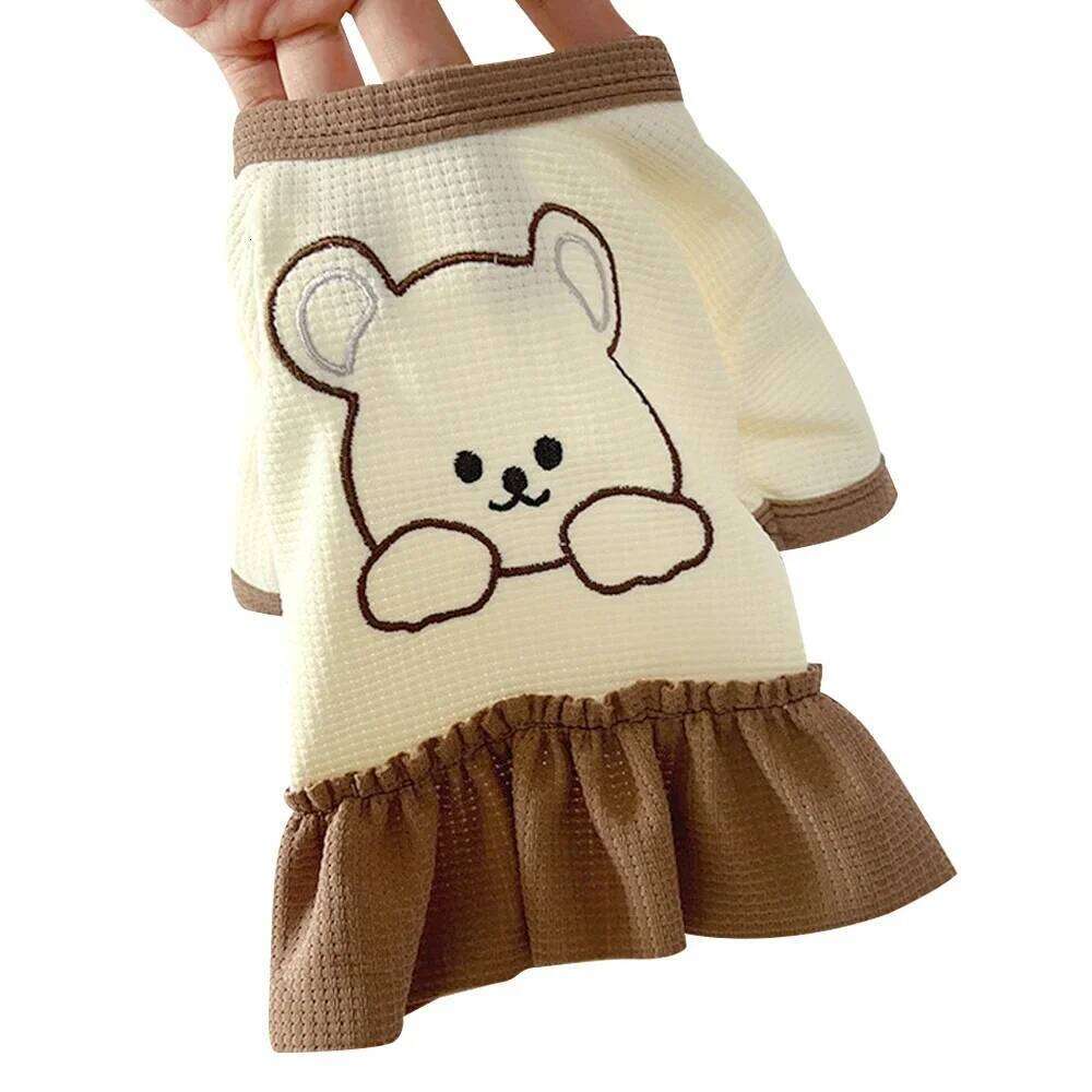 Skirt Sweet Cute Small Fresh Thin Princess Floral Dress Wedding Dresses Spring Summer Pet Dog Clothes Bamubi