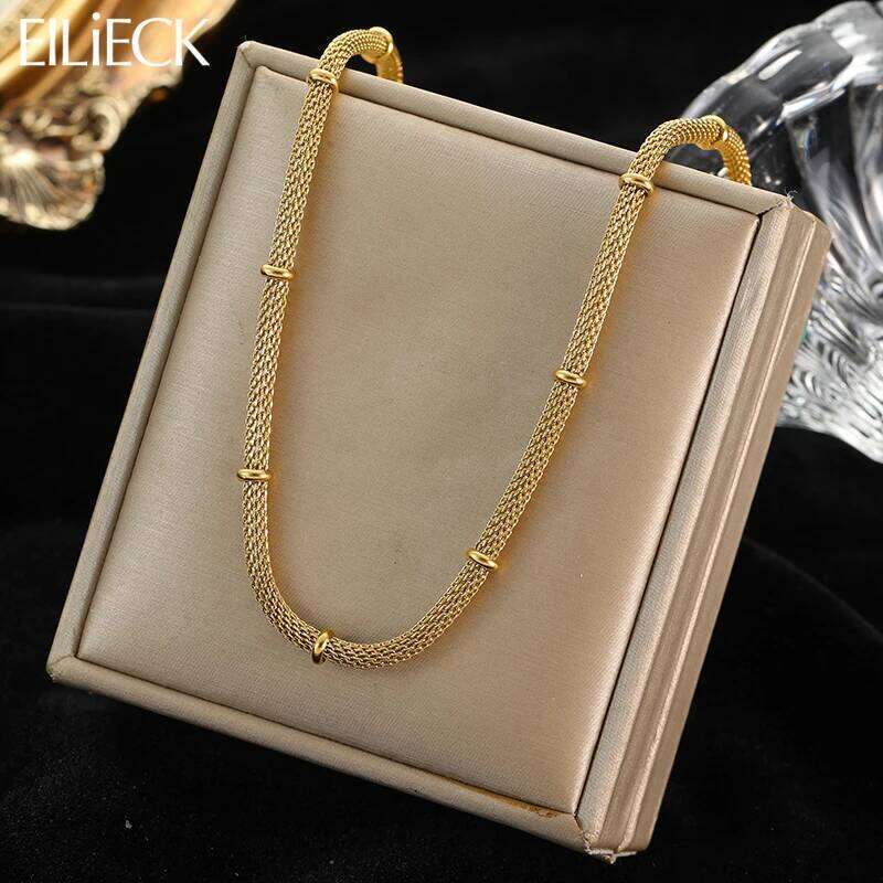 EILIECK 316L Stainless Steel Necklace for Women Stylish Jewelry High Quality Rust Proof Link Chain Collar Girls Birthday Gifts H260312