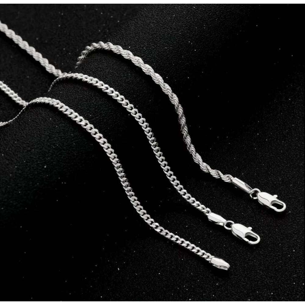 Fashionable Double + Cross, Unisex - 3mm Layered Cuban Chain Necklace Set Minimalist 20-24 Inches Gift H260312