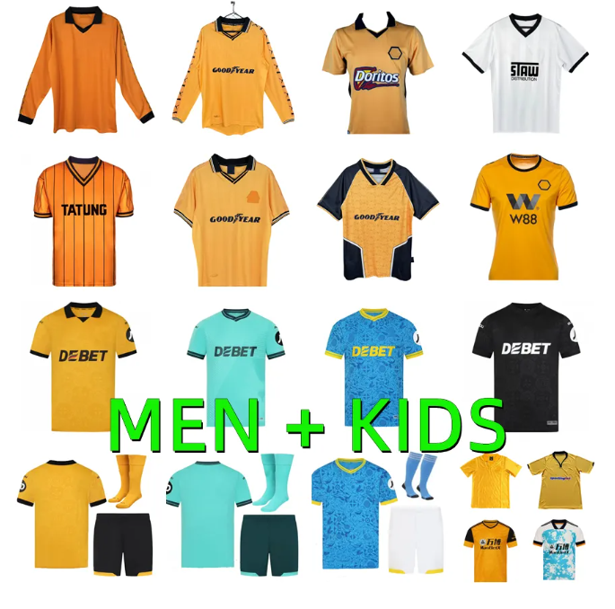 25 26 WoLvErHaMpToNes WoLvEs soccer jerseys 2025 2026 J.ARIAS STRAND LARSEN GUEDES R.GOMES HEE CHAN BELLEGARDE MUNETSI JOSE men kids Kits sets football shirts
