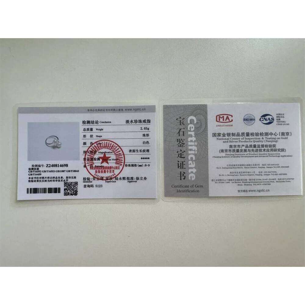 HENGSHENG Fashion Simple Double Natural Freshwater Pearls 925 Silver Open Finger Ring Fine Daily Jewelry For Women Girls 2022 H260312