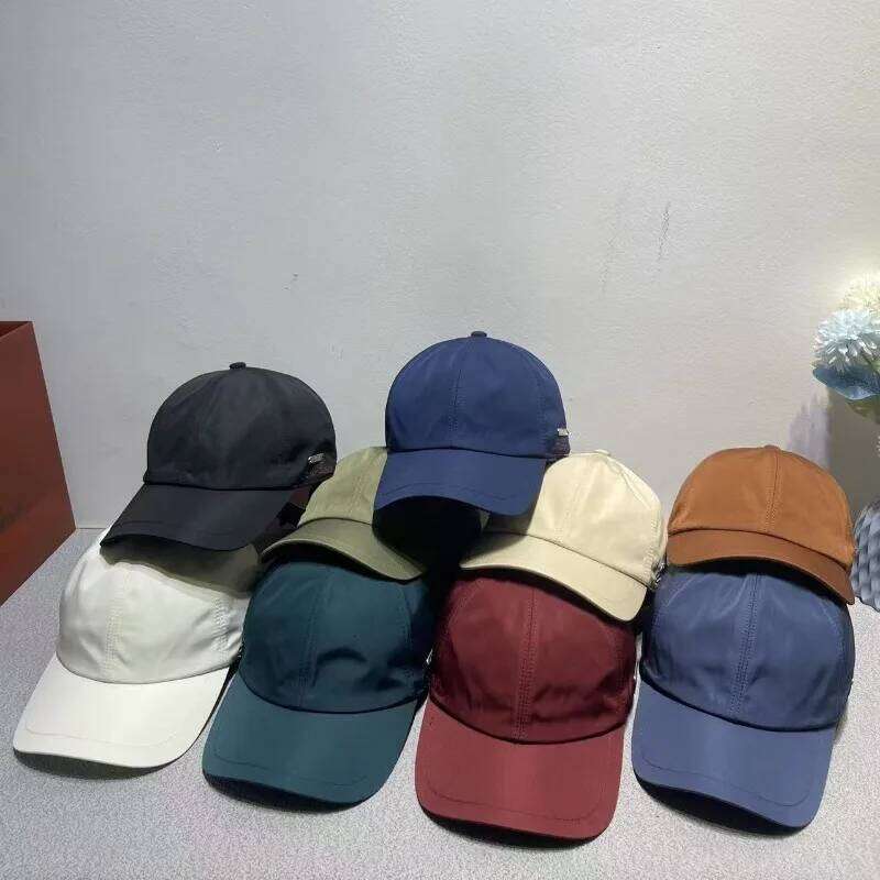 High quality letter embroidered baseball with wind reversed iron logo, sun protection duckbill cap, versatile cap Z260313