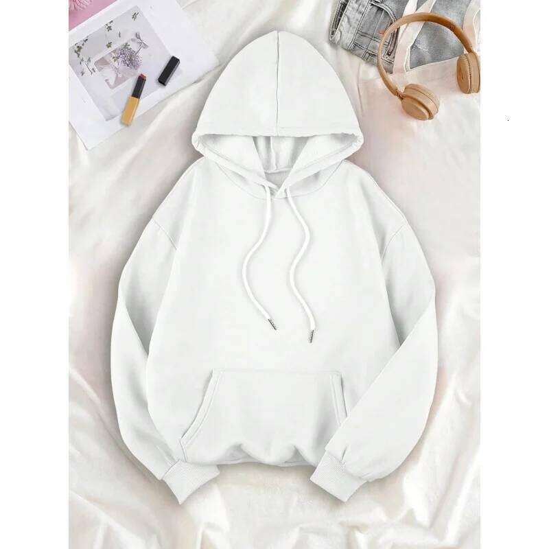 Fashion Trend Printed Hooded Sweatshirt Y2K Versatile Long Sleeve Pullover Top 26Y0313