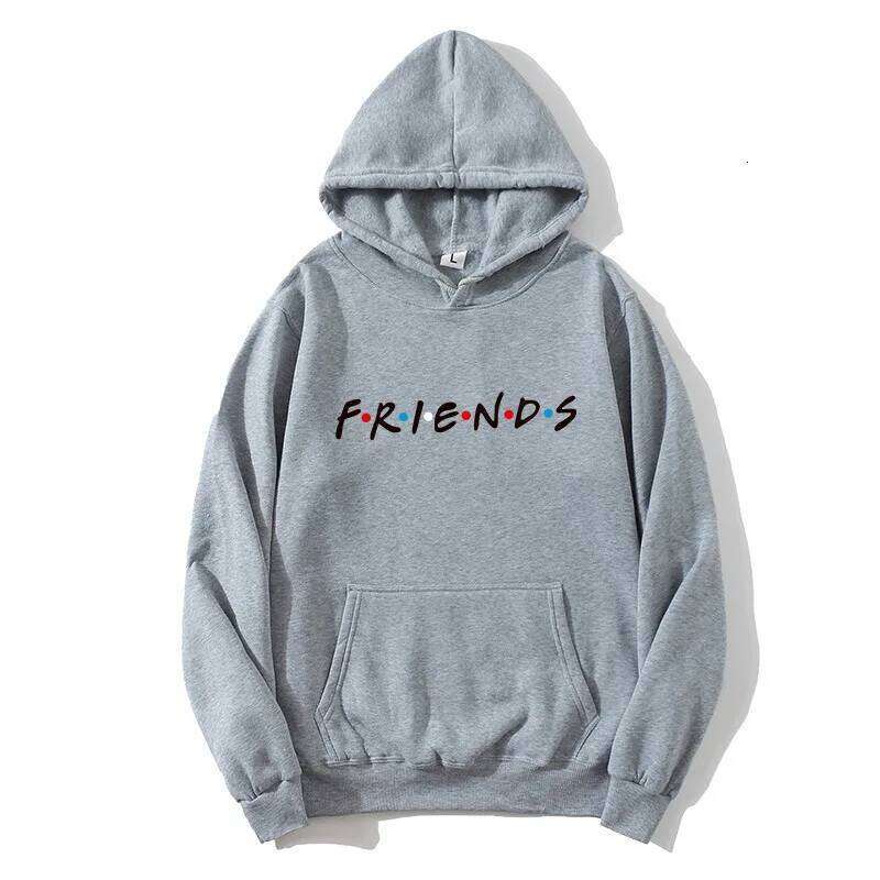 Men's Women's Fleece Long Sleeve Hoodie FRIENDS Letter Print Casual Sweatshirt Comfortable Breathable Spring Autumn Top Z260314
