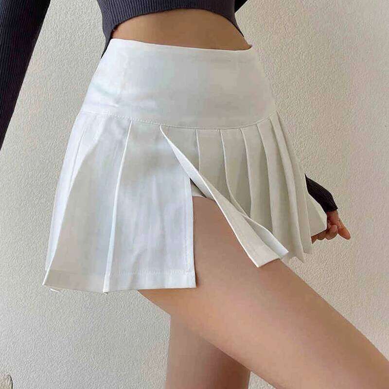 Micro Mini y2k Side Split Pleated Tennis Skirt Women Summer e-girl Sexy Club Wear Kpop Outfit Z260314