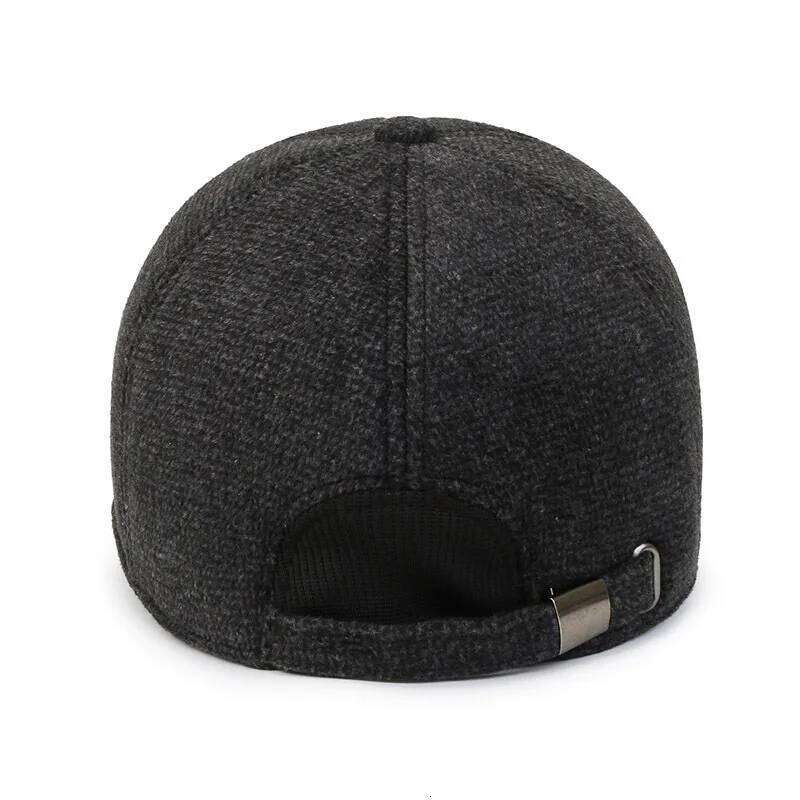 FS Black Plus Plush Winter Baseball Cap For Men Thick Warm Women Earflap Hat Outdoor Windproof Trucker Caps Casquette Homme 2026 Z260313