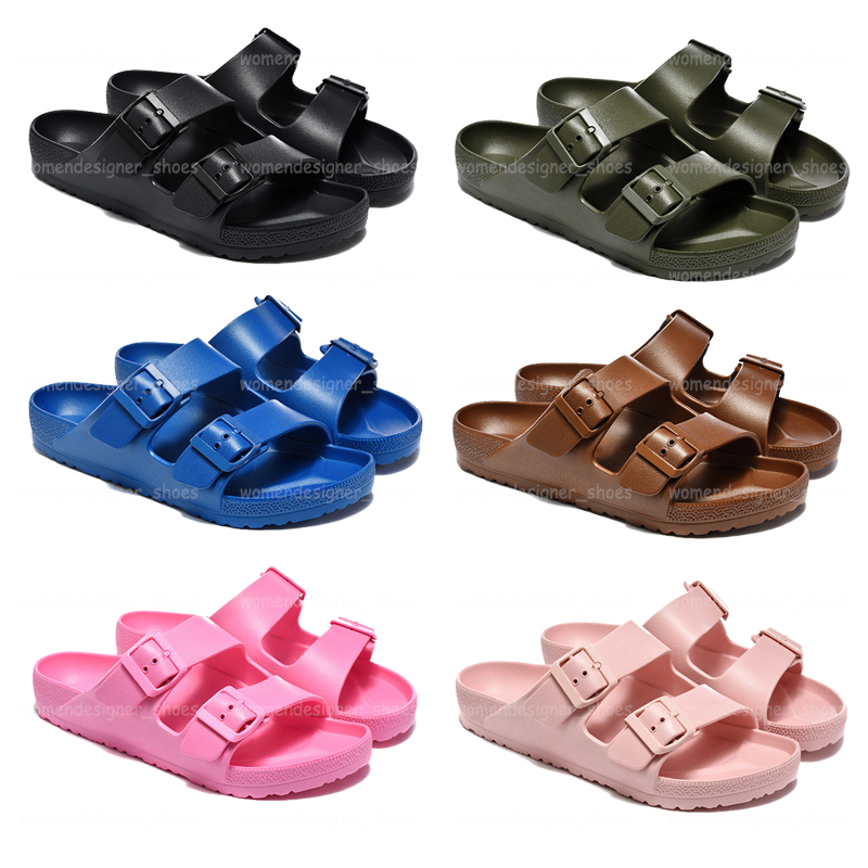 Big Buckle Clog Sandals Designer Beach Slides Summer EVA Clogs Slippers Cork Flat Flip Flops High Quality Casual Shoes Women Men Size 36-46