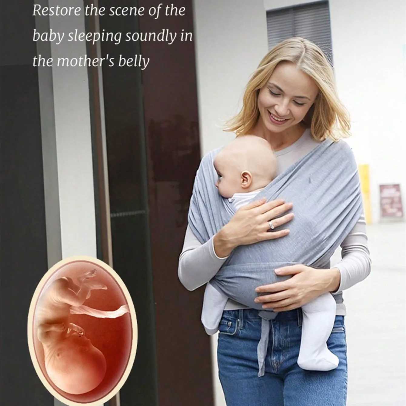 Ergonomic Baby Backpack Newborn Sling with Backpack Straps Outdoor Parenting X-shaped Support Comfortable Baby Carrier X260313