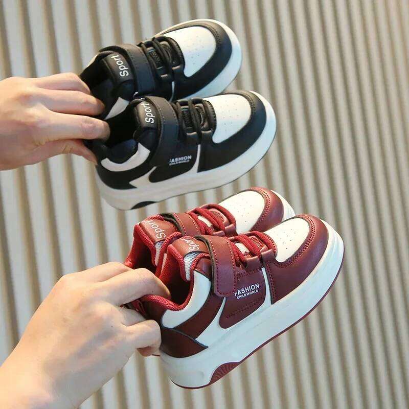 Children's Sports Shoes Spring Autumn Unisex Versatile Kids for Girls High-top Fashion Non-slip Boys Causal Sneakers 26Y0313