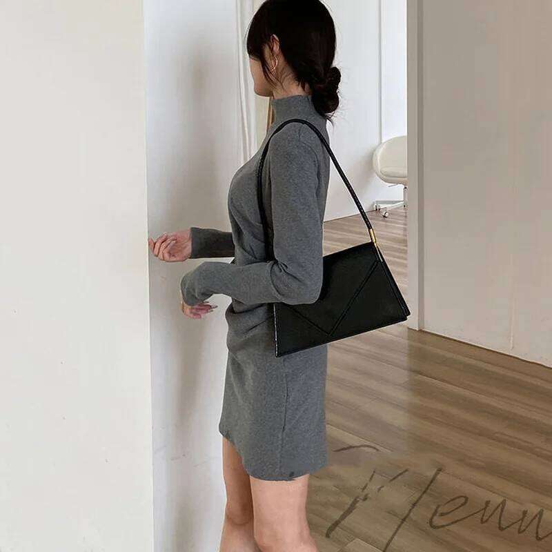 Women Turtleneck Dress Autumn Winter Long Sleeve Bottoming Slender Dresses Elegant Ladies Folds Fashion Solid Simple Vestidos OL Z260313