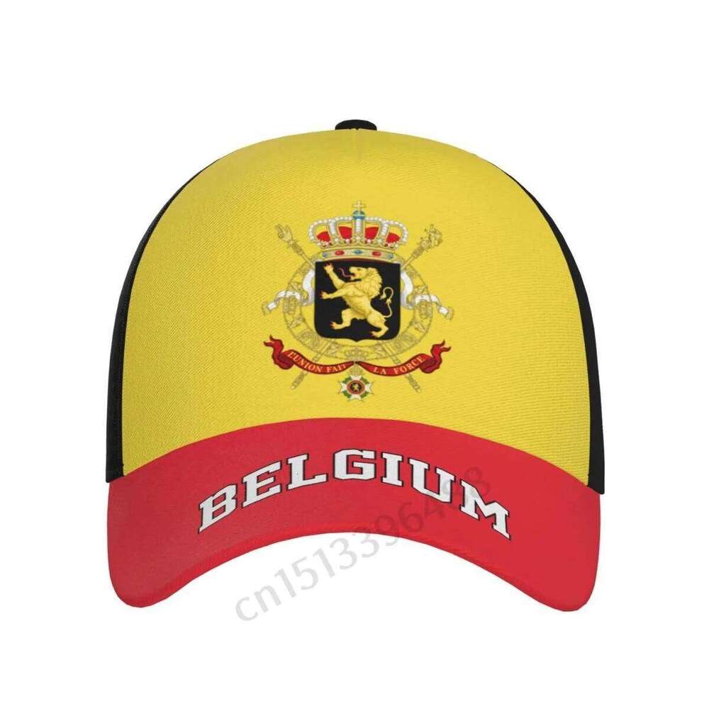 2025 Belgium 3D Soccer Hats Sun Baseball Cap Breathable Adjustable Men Women Outdoor Fishing Hat Z260313