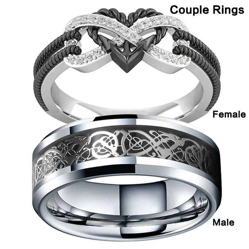 Classic Stainless Steel Women Mens Rings Couples Jewelry Accessories Size 5-13 H260312