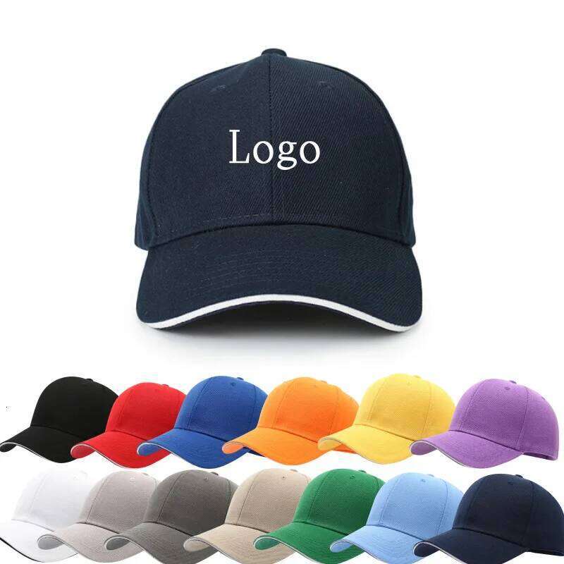 Custom logo Casual Baseball Cap Unisex Solid Color Embroidery Print Women Sun Hat Outdooor Travel Fashion Peaked Caps Female Z260313