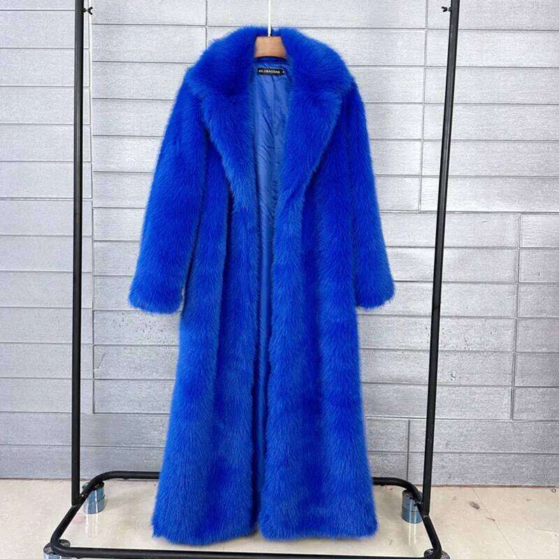 Imitation Feminine Elegance Women's 2025 New Winter Fashion High Quality Temperament Lapel Women Fur Coat H101 Z260313