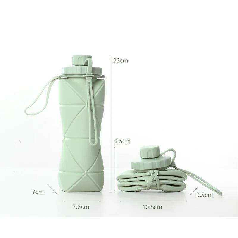 Silicone Folding Water Cup Large Capacity Portable for Outdoor Travel Sports Kettle Heat-resistant Food Grade Creativity Z260314