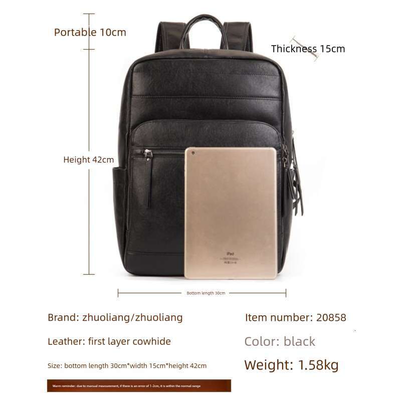 Luxury Shoulder Bags Totes Hobo New Top Layer Cowhide For Men Business Commuter Large Capacity Laptop Bag Fashionable Casual Travel Backpack SENYY