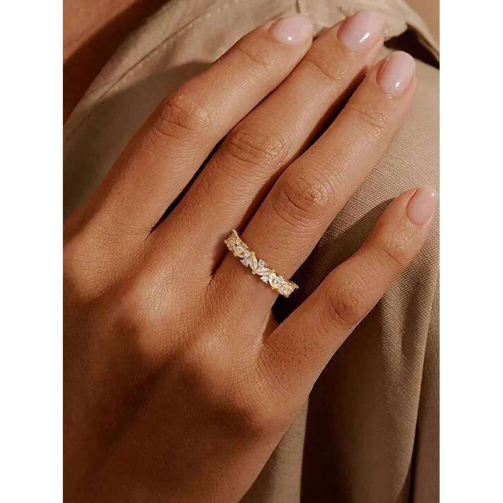 925 Sterling Silver Personalized Full Mariquesa Zircon Shiny Ring For Women Engagement Wedding Luxury High Quality Jewelry H260312