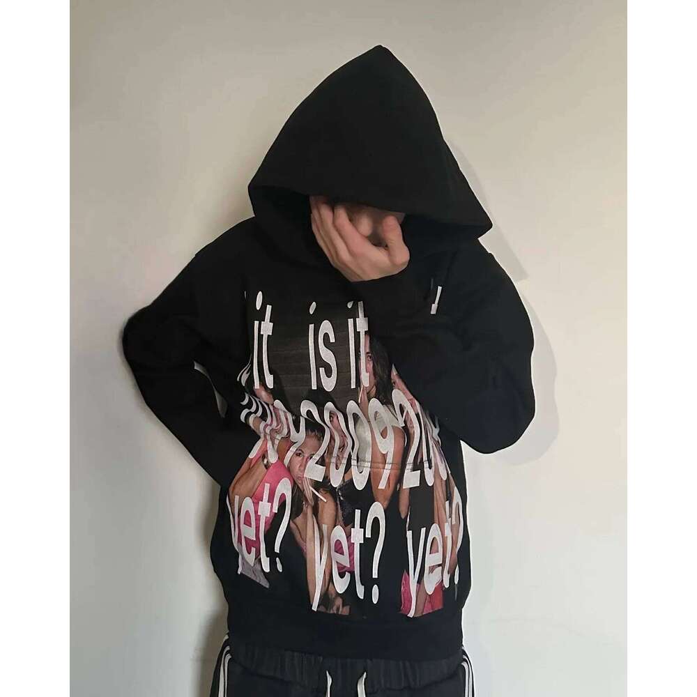 Y2k Hip-Hop Fashion Letter Printing Women Casual Streetwear Sweatshirt Top Gothic Oversized Hoodie Men's Clothing Z260315