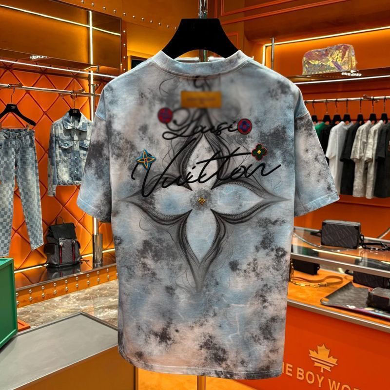 mixed emotion shirt Mens Rhinestone Designer T Shirt Graphic Tee Y2K Hip Hop Tee for Summer Campus Fashion Loose Fit Casual Shirt