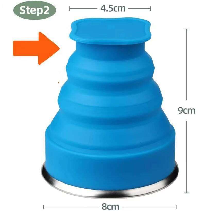Portable Silicone Folding Water Cup Outdoor Heat Resistant Telescopic Collapsible Foldable Mug With Lid For Travel Camping 200m Z260313
