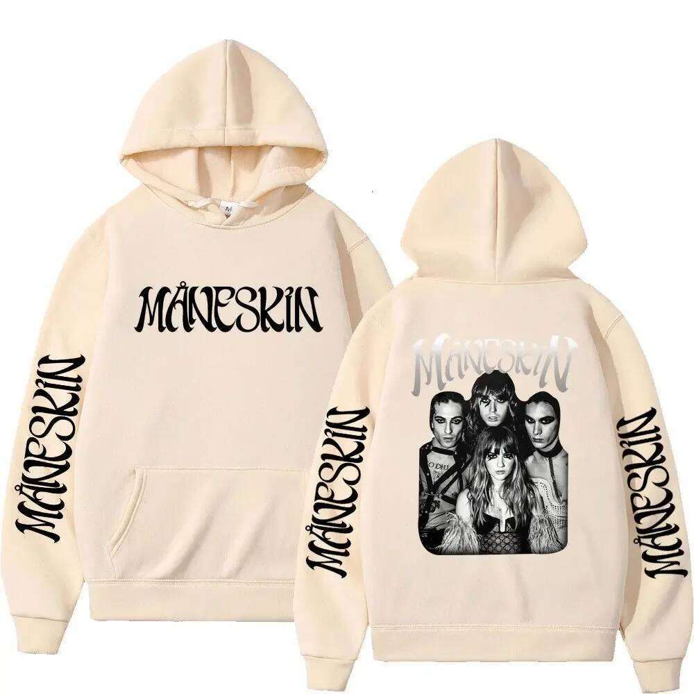 2026 Italian Rock Band Maneskin Hoodies Singer Graphic Printing Sweatshirts for Fans Casual Long Sleeve Men Women Clothing Hoody Z260314