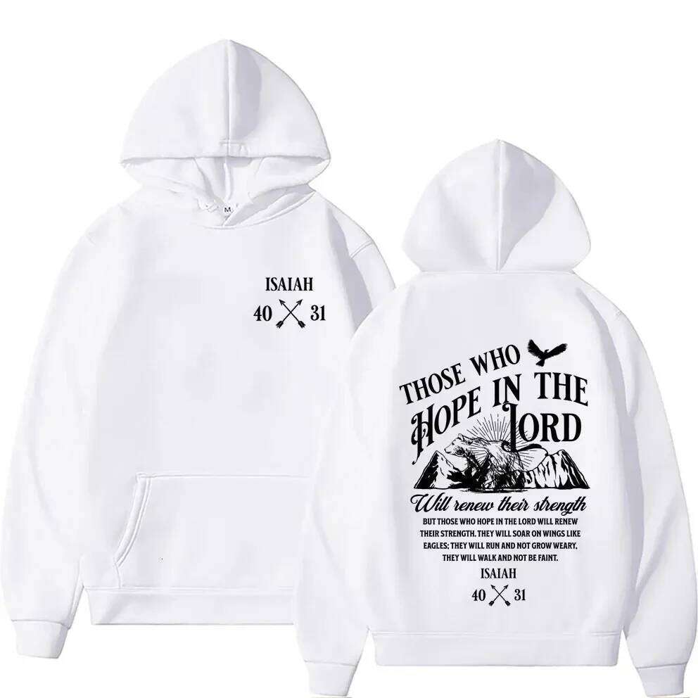 Men Women's Clothing Fashion High Street Sweatshirts Autumn_Winter Fleece Warm Hoodie Y2K Christian Jesus Letters Print Hoodies Z260315