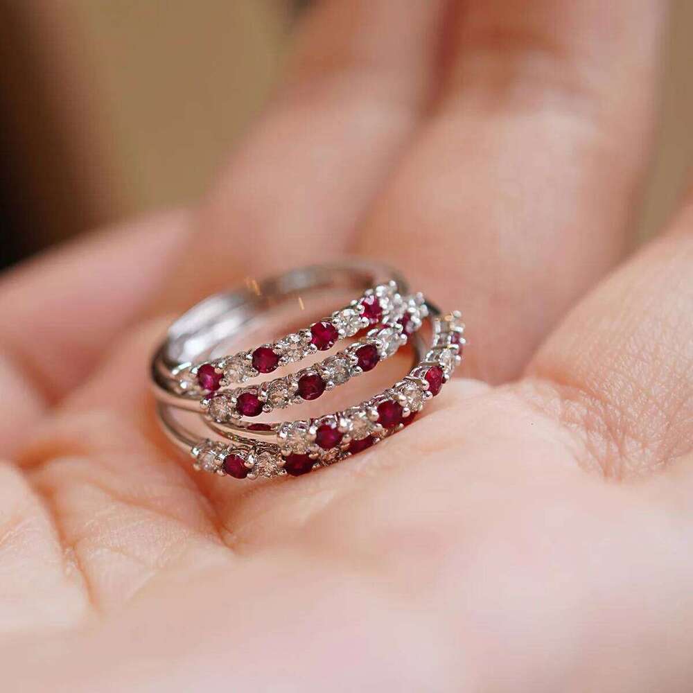 S925 Sterling Silver Gold-plated Simple Fashion All-match French Entry Lux Vintage Ring For Women H260312