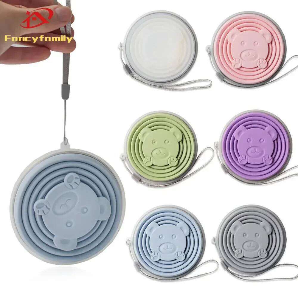 Fancyfamily 180ml/270ml Silicone Heat Resistant Outdoor Travel Folding Cup Z260314