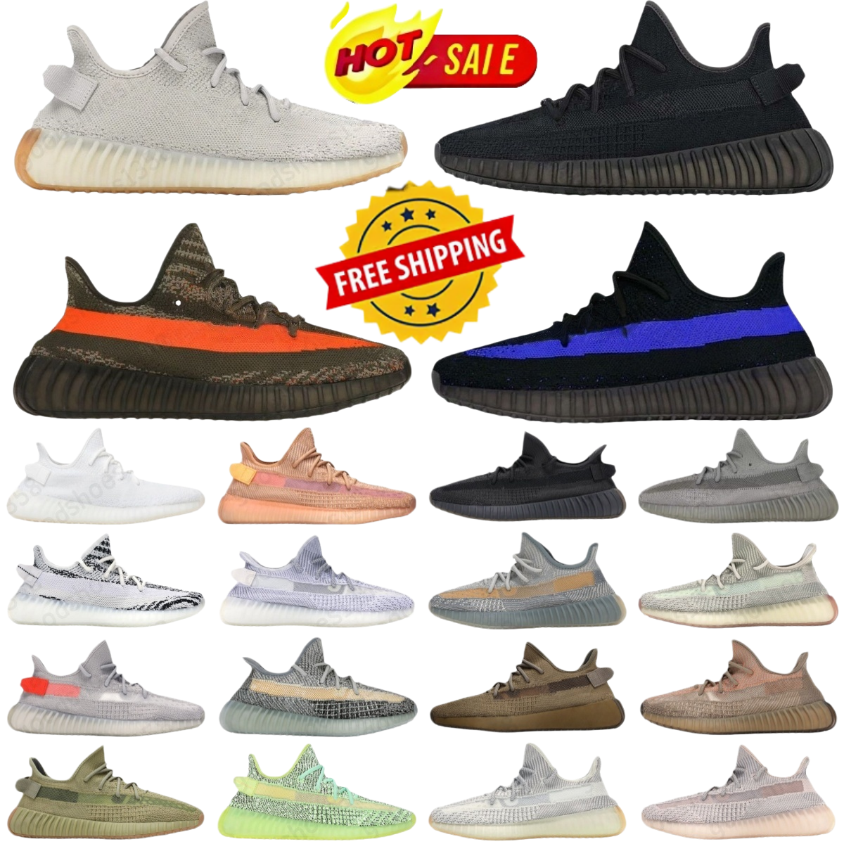 Free delivery Designer 350 shoes for mens womens sneakers runners shoes Slate Bone Grey Granite Flax Steel Grey Bone Onxy Blue classic men sports outdoor trainers